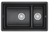 Кухонная мойка Granula KS-7304U, ЧЁРНЫЙ, кварц