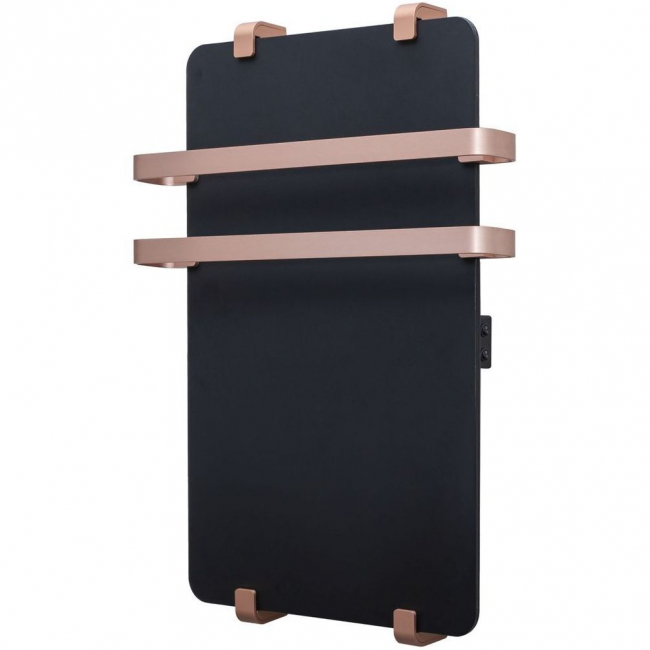 Полотенцесушитель электрический Allen Brau Infinity 60x44 с рейлингом 2.0 и креплением, медь браш