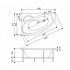  Ванна акриловая Wesnaart Eurolux Sparta E2160100034L 160х100см (290л) , белый    