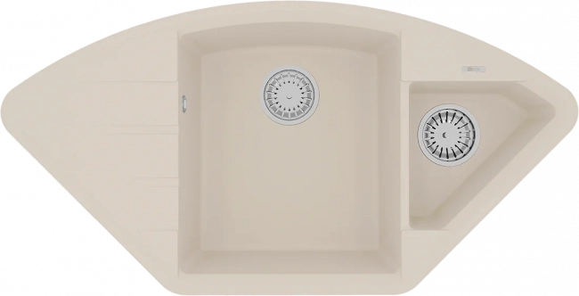 Мойка кухонная Lemark Irkana 980 (9910048) врезная угловая с доп. чашей и крылом, шампань Мойка кухонная Lemark Irkana 980 (9910048) врезная угловая с доп. чашей и крылом, шампань