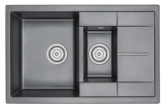 Кухонная мойка Granula 7802, ЧЁРНЫЙ, кварц Кухонная мойка Granula 7802, ЧЁРНЫЙ, кварц