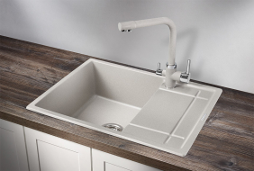 Кухонная мойка Granula 6501, БАЗАЛЬТ,  кварц