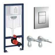Система инсталляции для унитаза Grohe Solido SL38811000 клавиша хром Система инсталляции для унитаза Grohe Solido SL38811000 клавиша хром