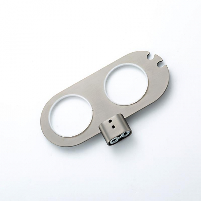 Держатель+ 2 стакана для зубных щеток Gappo G309 G30908-9, оружейная сталь