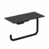 Держатель туалетной бумаги AQUAme Tivoli AQM7307MB с полкой, черный матовый Держатель туалетной бумаги AQUAme Tivoli AQM7307MB с полкой, черный матовый