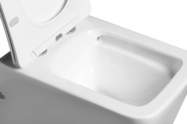 Унитаз SantiLine SL-5017 напольный безободковый (сиденье микролифт) Арматура GEBERIT Унитаз SantiLine SL-5017 напольный безободковый (сиденье микролифт) Арматура GEBERIT