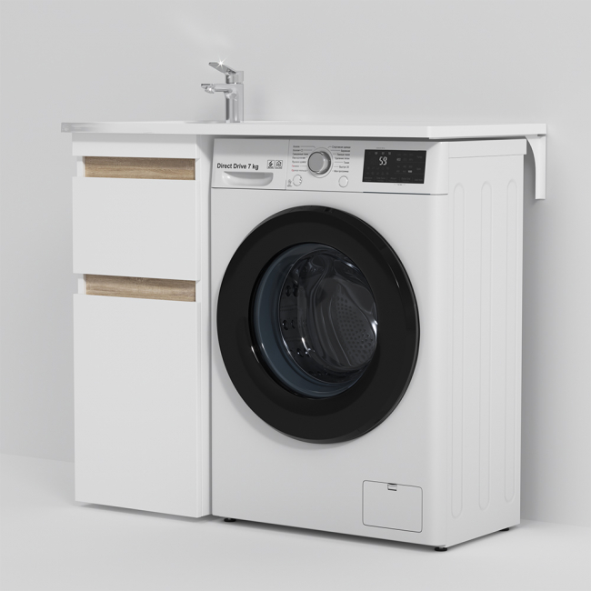 База под столешницу для стиральной машины 40 AM.PM X-Joy M85AFSX0402WG, белый лак База под столешницу для стиральной машины 40 AM.PM X-Joy M85AFSX0402WG, белый лак