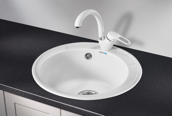Кухонная мойка Granula 4802, БЕЛЫЙ, Стандарт, кварц Кухонная мойка Granula 4802, БЕЛЫЙ, Стандарт, кварц