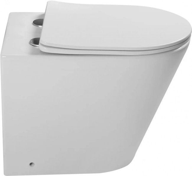 Унитаз SantiLine SL-5020 приставной, безободковый (сиденье микролифт)