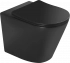 Унитаз SantiLine  SL-5020MB приставной, чёрный матовый безободковый (сиденье микролифт)