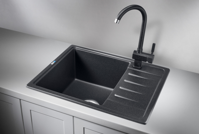 Кухонная мойка Granula 5803, ЧЁРНЫЙ, Стандарт, кварц Кухонная мойка Granula 5803, ЧЁРНЫЙ, Стандарт, кварц