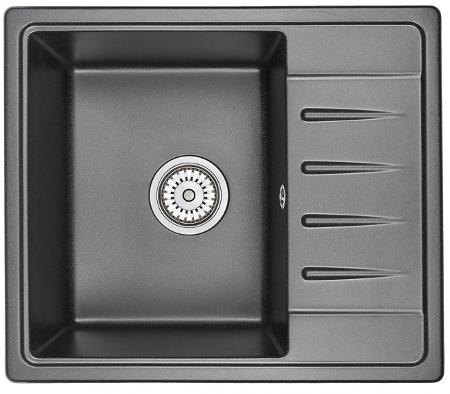 Кухонная мойка Granula 5803, ЧЁРНЫЙ, Стандарт, кварц Кухонная мойка Granula 5803, ЧЁРНЫЙ, Стандарт, кварц