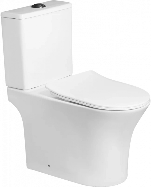 Унитаз SantiLine SL-5022 напольный, безободковый (сиденье микролифт)
