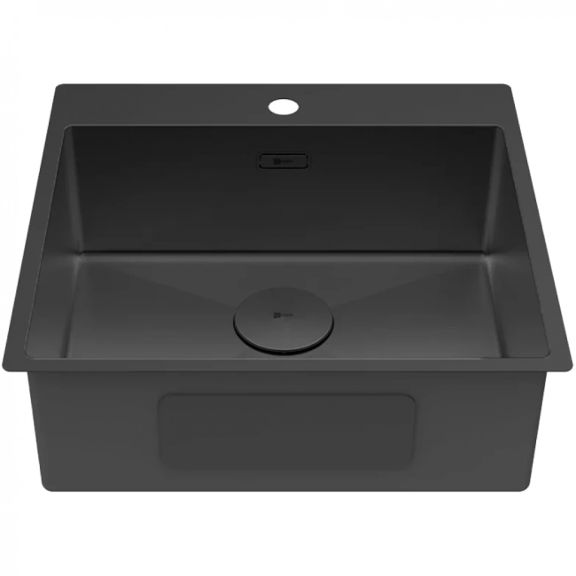 Кухонная мойка Lemark Olanga 540 (9932112 ) прямоугольная (54x51) из нержавеющей стали, PVD-покрытие, черный матовый Кухонная мойка Lemark Olanga 540 (9932112 ) прямоугольная (54x51) из нержавеющей стали, PVD-покрытие, черный матовый