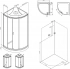 Душевая кабина 90x90 AM.PM X-Joy W88C-401-090WT, низкий поддон, профиль белый Душевая кабина 90x90 AM.PM X-Joy W88C-401-090WT, низкий поддон, профиль белый