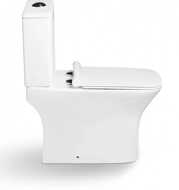 Унитаз SantiLine SL-5023 напольный, безободковый (сиденье микролифт)