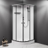 Душевая кабина 90x90 AM.PM X-Joy W94C-401-090BT профиль, низкий поддон, черный матовый Душевая кабина 90x90 AM.PM X-Joy W94C-401-090BT профиль, низкий поддон, черный матовый