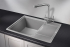 Кухонная мойка Granula 6503, АЛЮМИНИУМ,  кварц