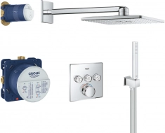 Душевой комплект с термостатом Grohe Grohtherm SmartControl 34706000 с внутренней частью