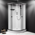Душевая кабина 100x100 AM.PM X-Joy W94C-401-100BT низкий поддон, профиль черный матовый