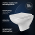 Комплект Унитаз подвесной DIWO Сочи 7508N003-0079 безободковая + Крышка Yakut 0344 с микролифтом + Инсталляция STWORKI 510162 + Кнопка Хельсинки 500471 черная матовая