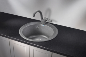 Кухонная мойка Granula 4802, ГРАФИТ,  СтандАРТ кварц