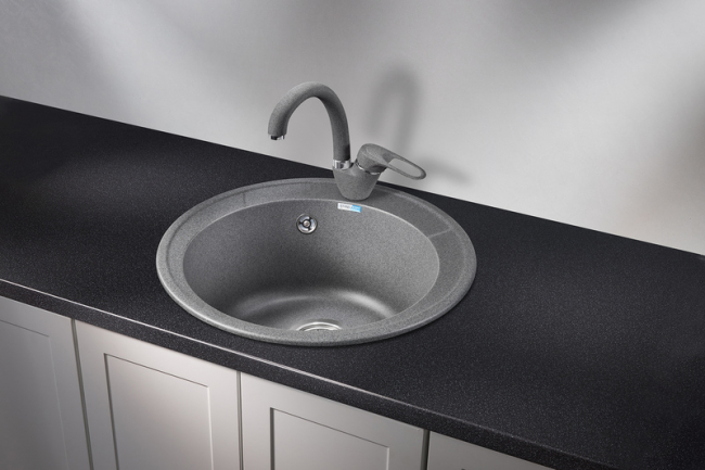 Кухонная мойка Granula 4802, ГРАФИТ, СтандАРТ кварц Кухонная мойка Granula 4802, ГРАФИТ, СтандАРТ кварц