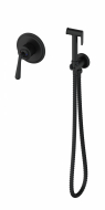 Смеситель с гигиеническим душем WONZON & WOGHAND (WW-88849008-MB), черный матовый 