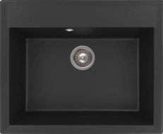 Мойка кухонная Florentina Тоскана 620 (17.050.D0620.302) квадратная с большой чашей, антрацит