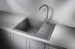 Кухонная мойка Granula 5803, ГРАФИТ,  СтандАРТ, кварц