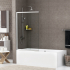 Стеклянная шторка на ванну Wasserkraft Main 41S02-100 RM (1000*1400), профиль серебристый, стекло прозрачное Стеклянная шторка на ванну Wasserkraft Main 41S02-100 RM (1000*1400), профиль серебристый, стекло прозрачное