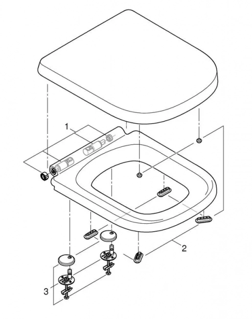 Унитаз GROHE Euro Ceramic подвесной, компактный, с сиденьем с микролифтом, альпин-белый (39693000) со смывом торнадо (Грое) Унитаз GROHE Euro Ceramic подвесной, компактный, с сиденьем с микролифтом, альпин-белый (39693000) со смывом торнадо (Грое)