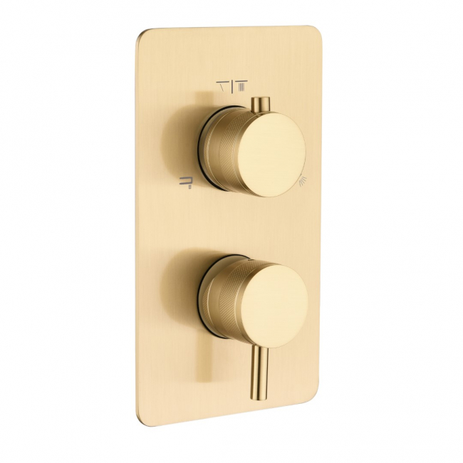 Смеситель для душа Boheme cell 135-3-MG Matt Gold на 3 источника, встроенный, однорычажный, матовое золото Смеситель для душа Boheme cell 135-3-MG Matt Gold на 3 источника, встроенный, однорычажный, матовое золото