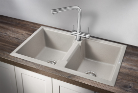 Кухонная мойка Granula 8101, БАЗАЛЬТ,  кварц
