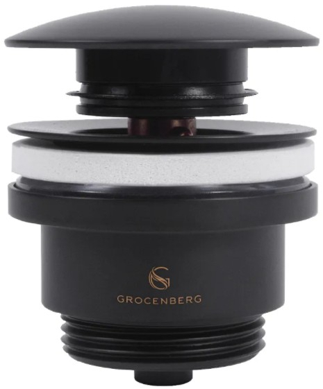 Донный клапан Grocenberg GB106BL черный матовый Донный клапан Grocenberg GB106BL черный матовый