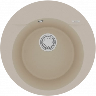 Мойка кухонная Lemark Sula 500 (9910002) врезная круглая, бежевый