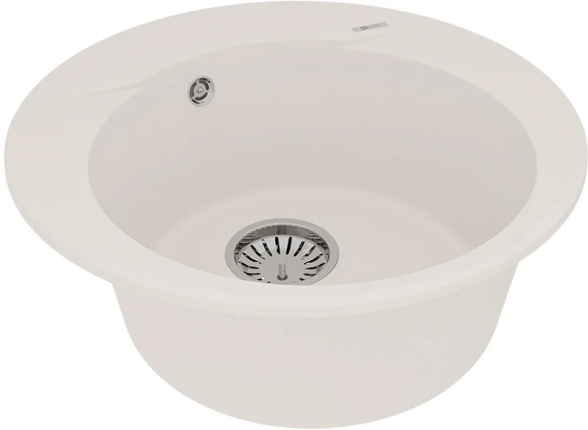 Мойка кухонная Lemark Sula 500 (9910004) врезная круглая, жасмин
