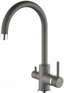 Смеситель для кухни Paulmark Basis Essen Es213211-402, серый металлик