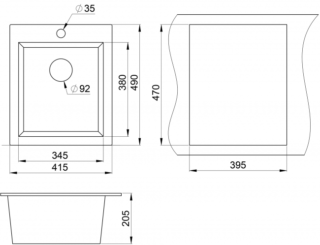 Кухонная мойка Granula 4201, АРКТИК (БЕЛЫЙ), кварц