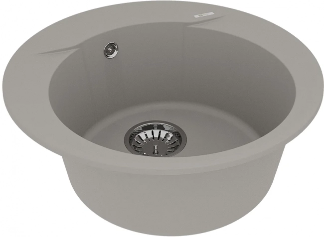 Мойка кухонная Lemark Sula 500 (9910003) врезная круглая, грей