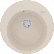 Мойка кухонная Lemark Sula 500 (9910006) врезная круглая, шампань