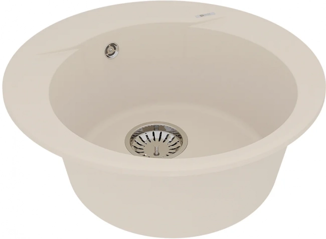 Мойка кухонная Lemark Sula 500 (9910006) врезная круглая, шампань