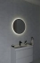 Зеркало Cersanit ECLIPSE smart 60x60 с подсветкой круглое черная рамка