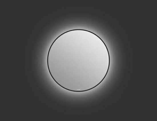 Зеркало Cersanit ECLIPSE smart 60x60 с подсветкой круглое черная рамка
