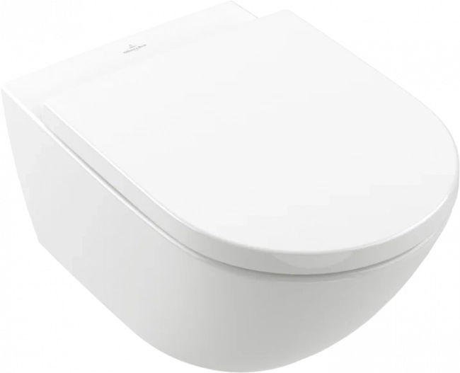 Унитаз подвесной Villeroy & Boch Subway 3.0 4670TS01 alpin, сиденье с микролифтом, белый, торнадо 