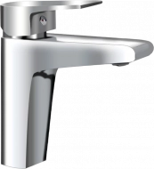 Смеситель для раковины AQUAme Prato AQMP6121 с донным клапаном, хром Смеситель для раковины AQUAme Prato AQMP6121 с донным клапаном, хром