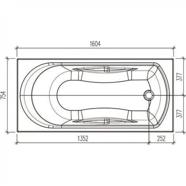 Ванна акриловая Wesnaart Eurolux Ontario E1016075027 160x75см (Новинка) NEW 5,5мм, белый Ванна акриловая Wesnaart Eurolux Ontario E1016075027 160x75см (Новинка) NEW 5,5мм, белый