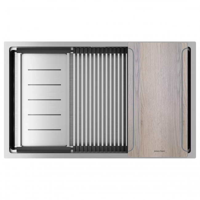 Мойка кухонная Paulmark Next-Multi Sink 74 UNI PM787445-BS (740*450*200), брашированная нержавеющая сталь Мойка кухонная Paulmark Next-Multi Sink 74 UNI PM787445-BS (740*450*200), брашированная нержавеющая сталь