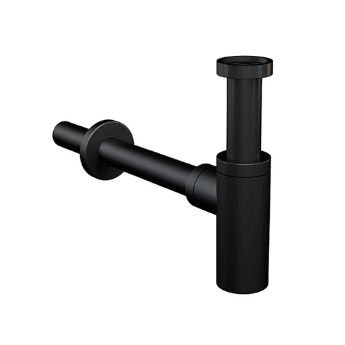 Сифон для раковины Grocenberg GB210BL, черный матовый