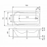 Ванна акриловая Wesnaart Eurolux Akra E1016070002 160х70см (200л) 4,5мм, белый Ванна акриловая Wesnaart Eurolux Akra E1016070002 160х70см (200л) 4,5мм, белый